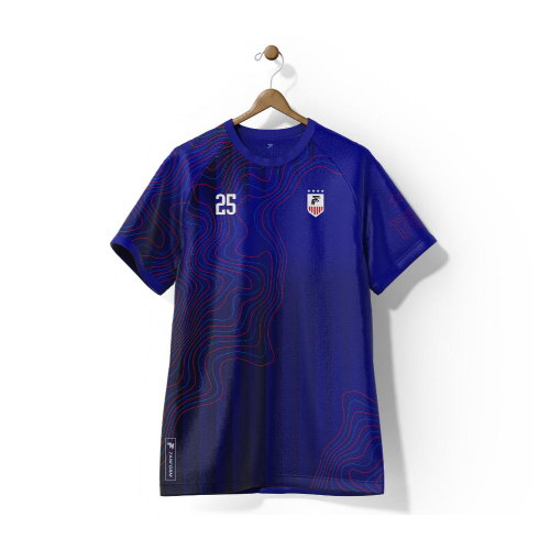 USA Stars and Stripes Away Supporter Jersey kids Kids Short Sleeve