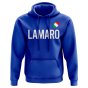 Michele Lamaro Italy Rugby Hoody (Royal)