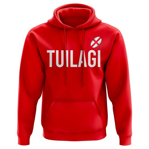 Manu Tuilagi England Rugby Hoody (Red)