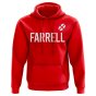 Owen Farrell England Rugby Hoody (Red)