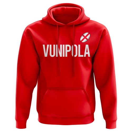 Billy Vunipola England Rugby Hoody (Red)