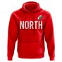 George North Wales Rugby Hoody (Red)