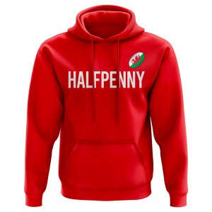 Leigh Halfpenny Wales Rugby Hoody (Red)