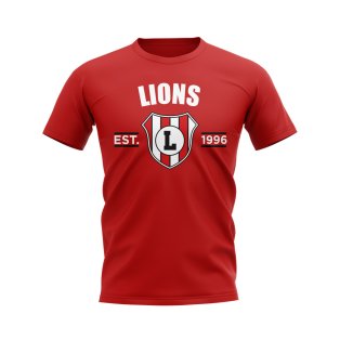 British and Irish Lions Established Rugby T-Shirt (Red)