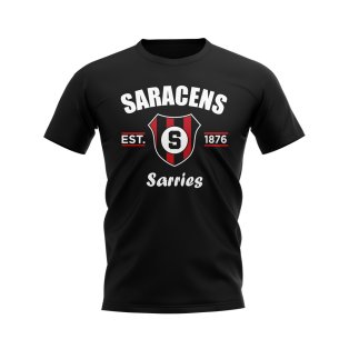 Saracens Rugby Established T-Shirt (Black)