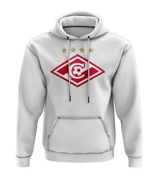 Spartak Moscow Logo Hoody (White)