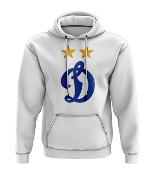 Dynamo Moscow Logo Hoody (White)