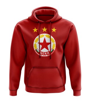 CSKA Sofia Logo Hoody (Red)