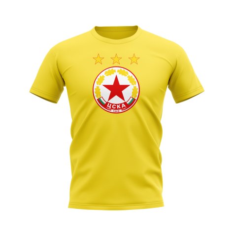 CSKA Sofia Logo T-Shirt (Yellow)