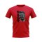 David Beckham England Image Football T-Shirt (Red)