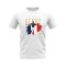 Thierry Henry France Football Celebration T-Shirt (White)