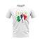 Roberto Baggio Italy Football Crest T-Shirt (White)