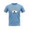 Gabriel Batistuta Argentina Football Celebration T-Shirt (Sky Blue)