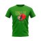 Cristiano Ronaldo Portugal Football Celebration T-Shirt (Green)