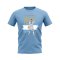 Lionel Messi Argentina Football Celebration T-Shirt (Sky Blue)