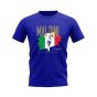 Paolo Maldini Italy Football Celebration T-Shirt (Royal)