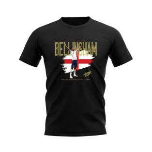Jude Bellingham England Football Celebration T-Shirt (Black)