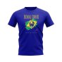 Ronaldinho Brazil Image T-Shirt (Blue)
