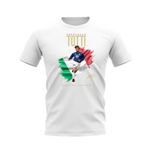 Francesco Totti Italy Image T-Shirt (White)