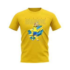 Zlatan Ibrahimovic Sweden Image T-Shirt (Yellow)