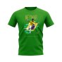 Neymar Brazil Celebration T-Shirt (Green)