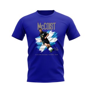 Ally McCoist Scotland Image T-Shirt (Blue)