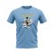 Diego Maradona Argentina Image T-Shirt (Sky Blue)