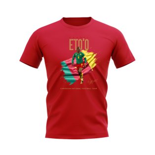 Samuel Eto\'o Cameroon Image T-Shirt (Red)