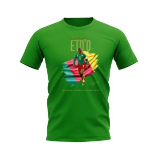 Samuel Eto\'o Cameroon Image T-Shirt (Green)