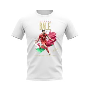 Gareth Bale Wales Celebration T-Shirt (White)