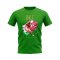 Gareth Bale Wales Celebration T-Shirt (Green)