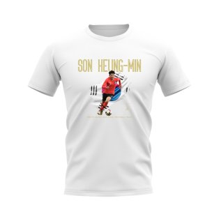 Son Heung-Min South Korea Image T-Shirt (White)