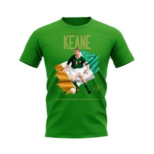 Roy Keane Ireland Image T-Shirt (Green)