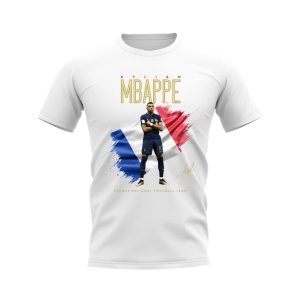 Kylian Mbappe France Celebration T-Shirt (White)