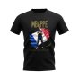 Kylian Mbappe France Celebration T-Shirt (Black)
