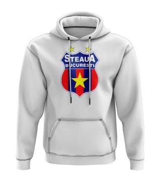 Steaua Bucharest Logo Hoody (White)