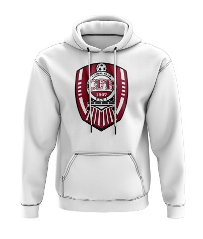 CFR Cluj Logo Hoody (White)