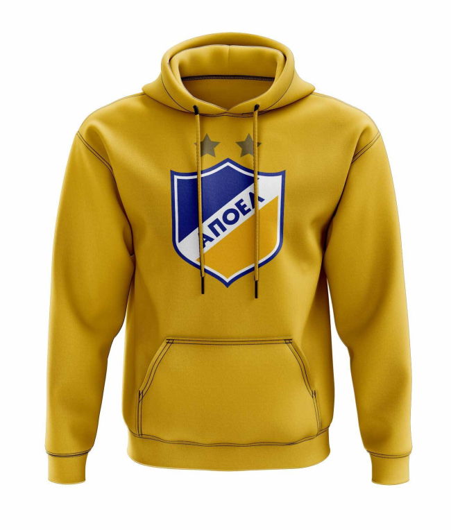 APOEL Nicosia Logo Hoody (Yellow)