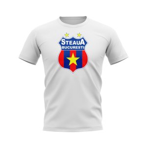 Steaua Bucharest Logo T-shirt (White)