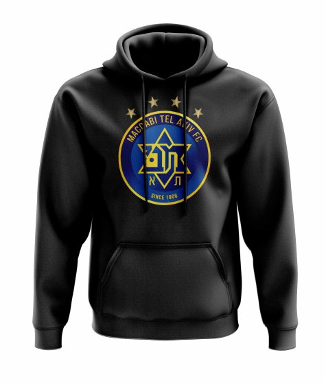 Maccabi Tel Aviv Logo Hoody (Black)
