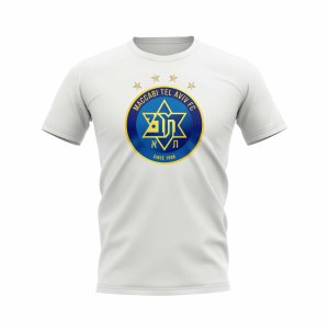 Maccabi Tel Aviv Logo T-shirt (White)