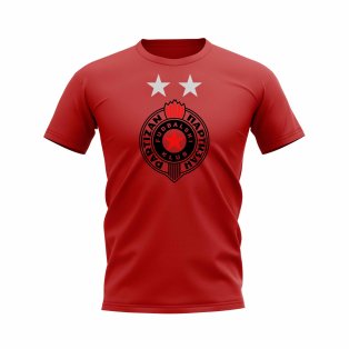 Partizan Belgrade Logo T-shirt (Red)