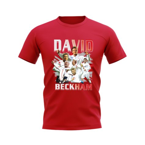David Beckham Bootleg T-Shirt (Red)