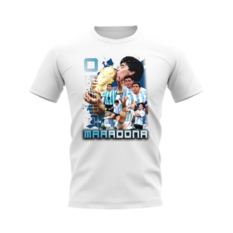 Diego Maradona Bootleg T-Shirt (White)