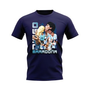 Diego Maradona Bootleg T-Shirt (Navy)