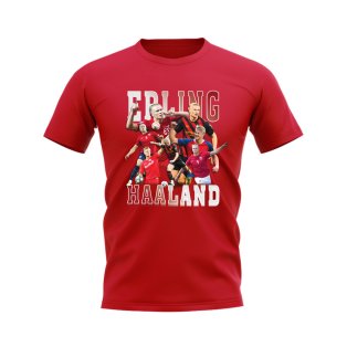 Erling Haaland Bootleg T Shirt (Red)