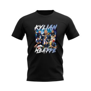 Kylian Mbappe Bootleg Football T-Shirt (Black)
