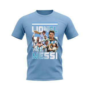 Lionel Messi Bootleg T-Shirt (Sky Blue)