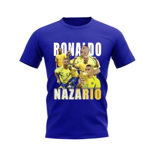 Ronaldo Nazario Bootleg T-Shirt (Blue)