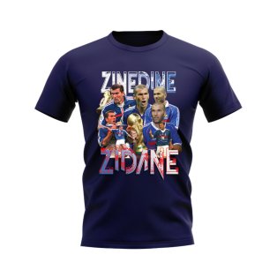 Zinedine Zidane Bootleg T-Shirt (Navy)